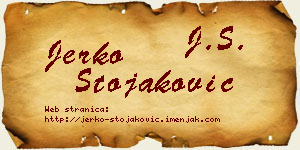 Jerko Stojaković vizit kartica